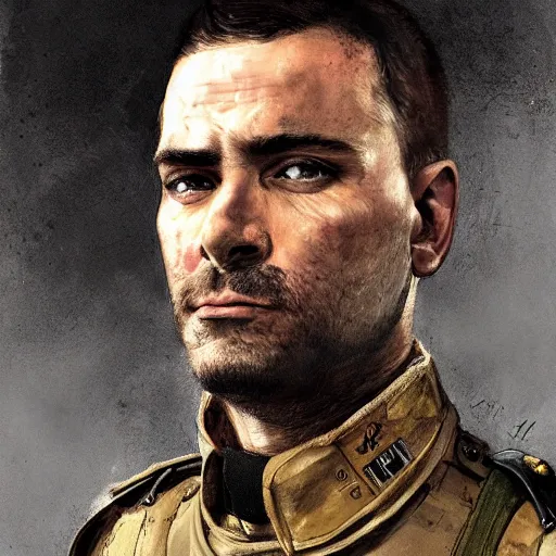 Image similar to portrait of jose de san martin, colourised, face portrait, epic, tragic, military art, fantasy, dieselpunk, hd shot, digital portrait, beautiful, artstation, comic style, by artgerm, guy denning, jakub rozalski, magali villeneuve and charlie bowater