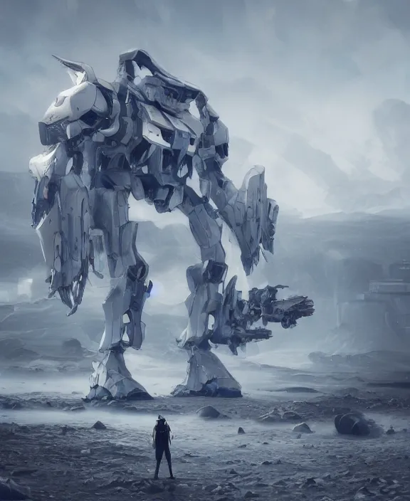 Image similar to surreal romantic mecha covenant deformation horizontal building, futuristic berserk white architecture in the beach in iceland, foggy, highly detailed, digital painting, arstation, concept art, hyperealistic octane render, unreal engine,