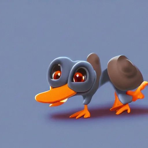 Image similar to perry the platypus, ultra hyper realistic digital art, detailed, ambient lighting, 4 k 8 k ultra hd