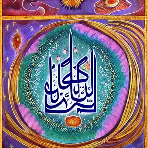 Prompt: beautiful painting of allah very detailed 4 k detailed super realistic