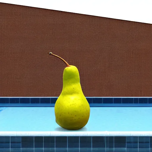 Image similar to floating gas cylinder with 10 pears on top, photo realistic, award winning