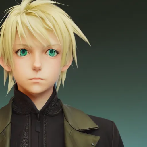 Image similar to a blonde haired green eyes boy casting a spell. character design. gesture drawing. line of action. official art, unreal engine 5, unreal engine. tetsuya nomura. medium shot. ray tracing hdr. 8 k. uhd. sharp focus. highly detailed. masterpiece. anime render. cinematic lighting. lifelike. symmetrical face. beautiful face