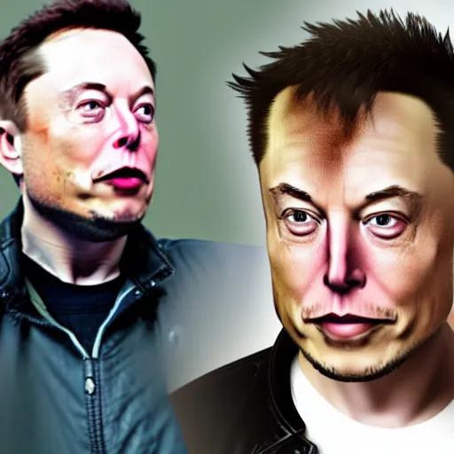 Prompt: elon musk in the style of the game life is strange