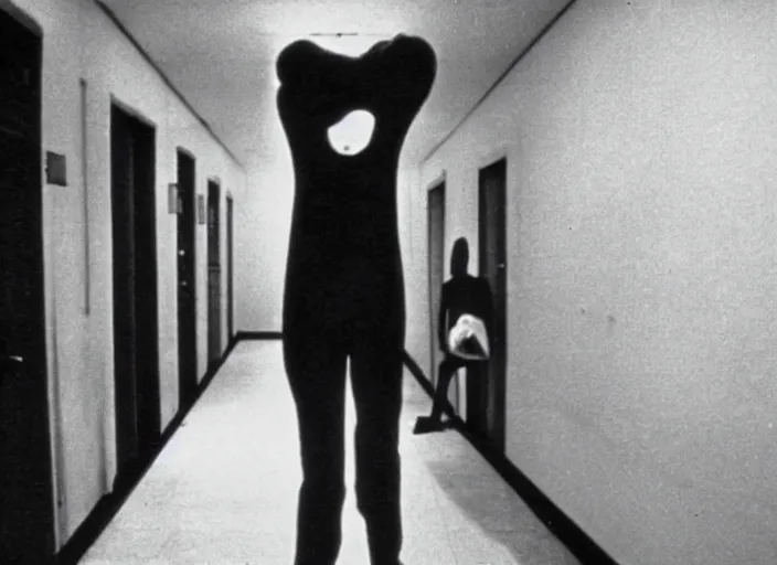 Prompt: disturbing 1 9 7 0 photography of headless corpse man standing in the middle of a corridor horror film practical fx directed by dario argento