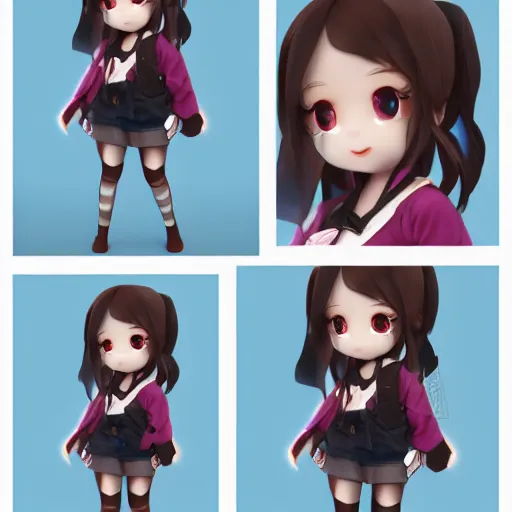 Prompt: cute fumo plush of a girl who is the most obnoxious person in her class, character art, artstation, vray