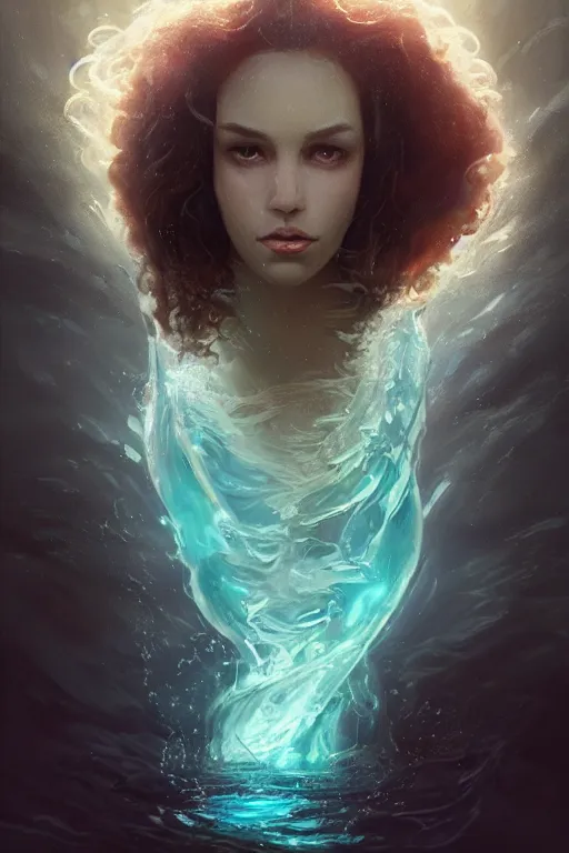 Image similar to portrait of arielle the mermaid with doc brown face in water, medium shot, disney animation, sharp, illustration, sharp, anime key art by greg rutkowski, bloom, dramatic lighting sharp focus, cinematic, artbook, smooth, centered