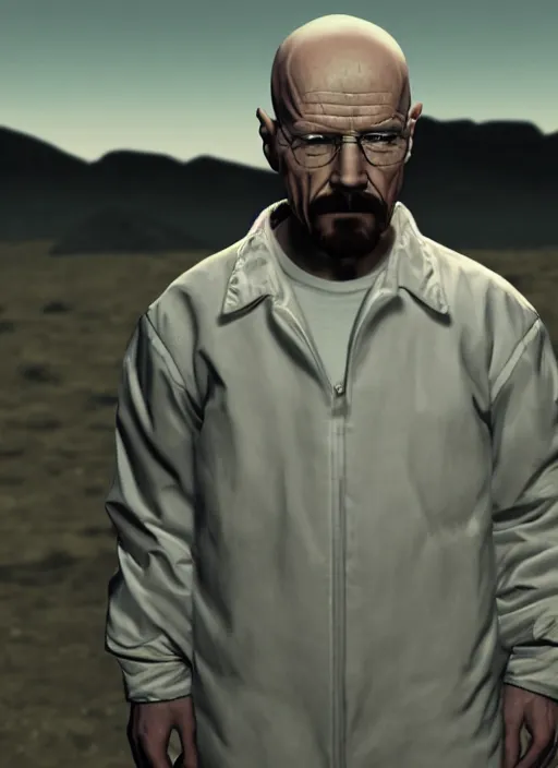 Prompt: Walter white in the video game Valorant, cinematic shot