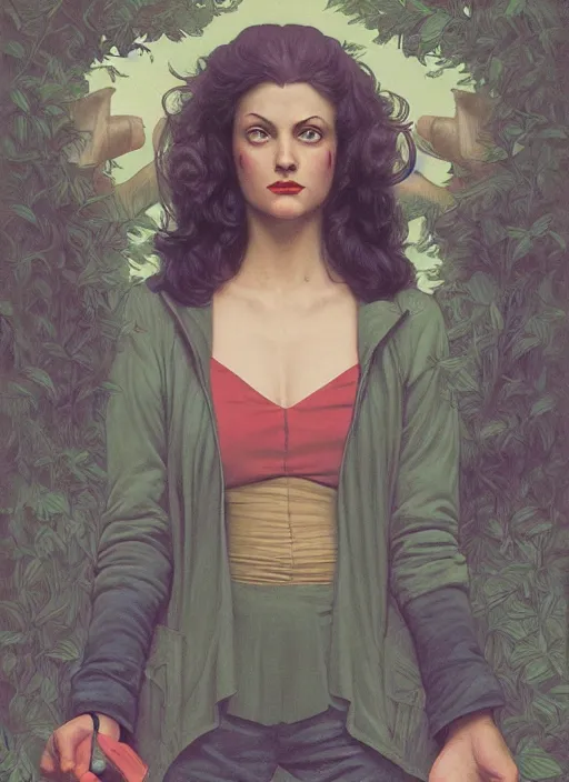 Prompt: twin peaks poster art, the spirit thats the physical embodiment of irritation, old retro pulp, by michael whelan, rossetti bouguereau, artgerm, nostalgic, old fashioned