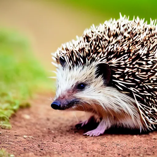 Image similar to a hedgehog toilet, photography, high resolution 8k,