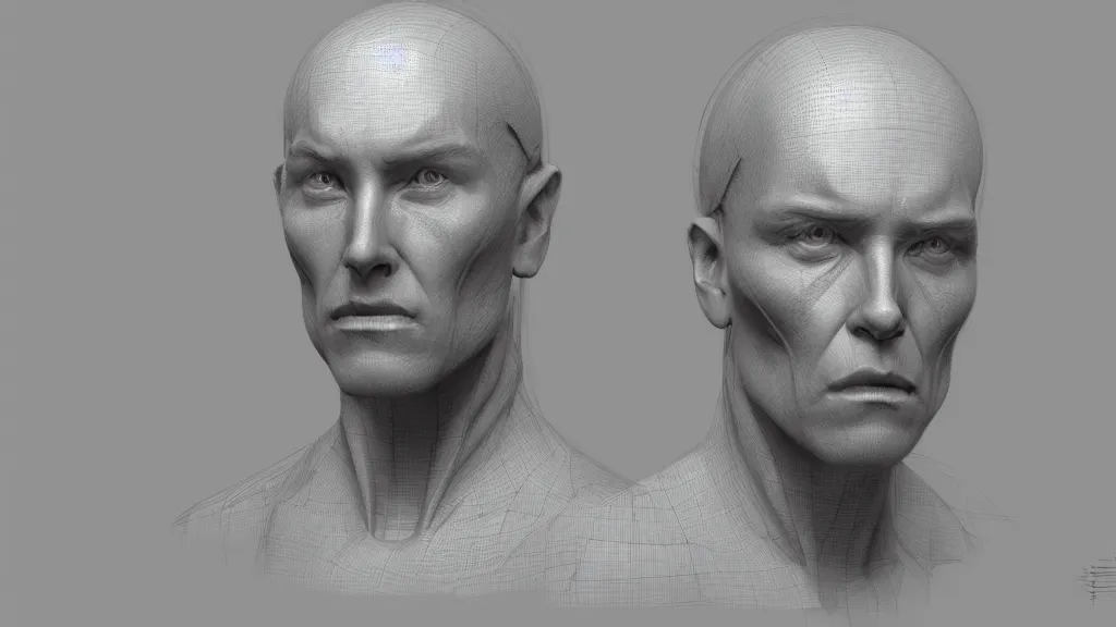 Image similar to pencil sketch cynical topology 3 d concept render, cgsociety