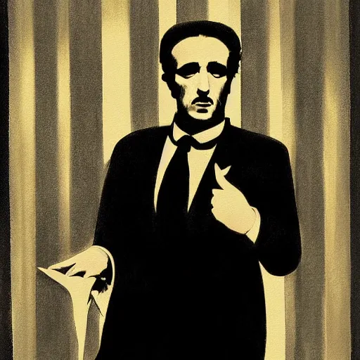 Image similar to The-Godfather painting by Thomas-Montacellinio