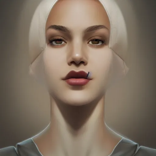 Prompt: hight focus of a wonderful sweet wonderful symmetrical profile portrait of a lady with a clear skin, with a perfect lips, daz, emotional, new concept art, new interpretation of portrait, new era, digital art, fine art, dramatic light, cinematic, expressive, artstation, octane render 8 k s 1