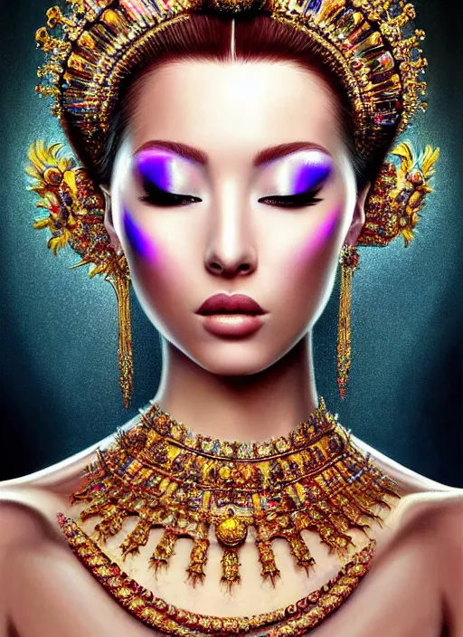 Image similar to rich snobby girl as the empress of nails. ultra detailed painting at 16K resolution and amazingly epic visuals. epically beautiful image. amazing effect, image looks gorgeously crisp as far as it's visual fidelity goes, absolutely outstanding. vivid clarity. ultra. iridescent. mind-breaking. mega-beautiful pencil shadowing. beautiful face. Ultra High Definition. godly shading. amazingly crisp sharpness. photorealistic 3D rendering on film cel processed twice..