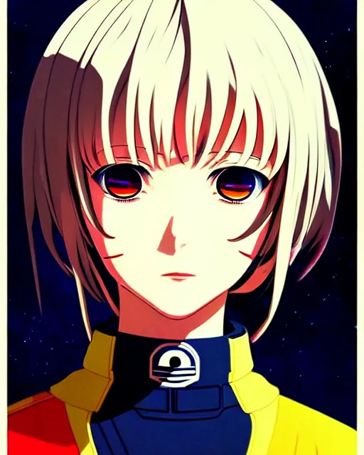 Prompt: ilya kuvshinov manga portrait of space commander reol, last exile, murata range, fine detail, perfect anime face, dramatic lighting, dynamic composition, art deco, cel shading, vivid, stippled lighting, rich texture, yoshinari yoh, alphonse mucha, ( ( ( colorful ) ) )