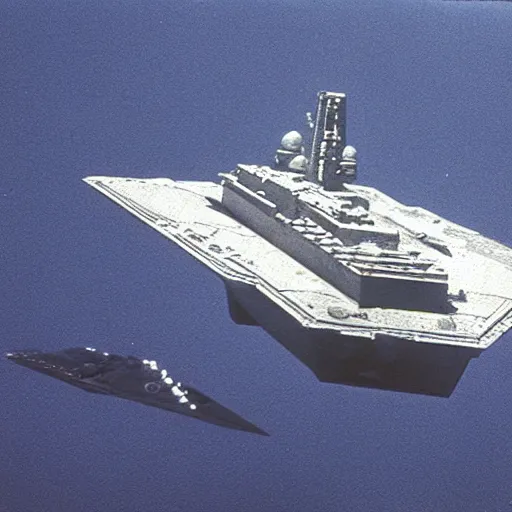 Image similar to star destroyer vs uss enterprise