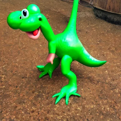 Image similar to yoshi the dinosaur