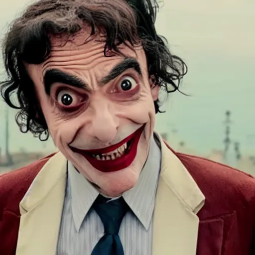 Image similar to movie still of mr bean, from joker ( 2 0 1 9 )