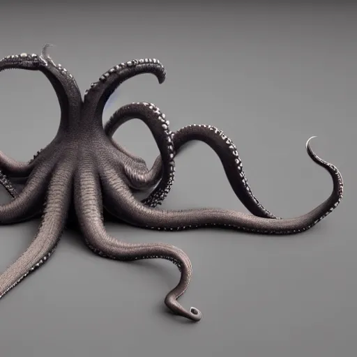 Prompt: 3 d model of an octopus, vray