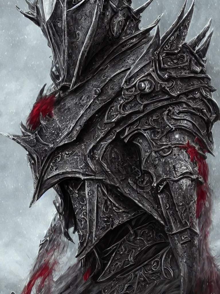 Image similar to portrait art of 8k ultra realistic undead witch king of angmar, red eyes, exquisite helmet detail , detailed intricate ornate armour,eldritch horror, cybernetic, full of colour, cinematic lighting, battered, trending on artstation, 4k, hyperrealistic, focused, extreme details,unreal engine 5, cinematic, masterpiece, art by ayami kojima, giger