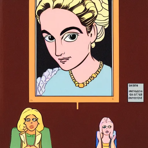 Prompt: portrait of a princess by daniel clowes