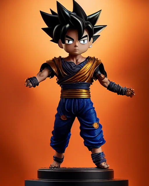 Prompt: Highly detailed Funko pop of Son Goku in black gold intricate and ornate armor, unreal engine, fantasy art by Greg Rutkowski, Loish, Rhads, Makoto Shinkai and Lois van baarle, ilya kuvshinov, rossdraws global illumination, radiant light, detailed and intricate environment