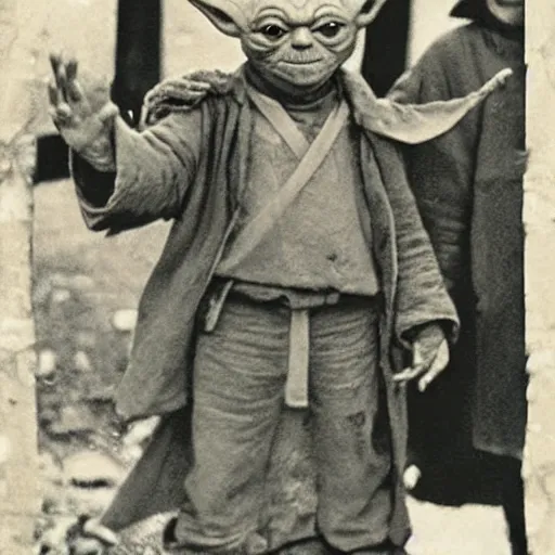 Image similar to Yoda in World War 2