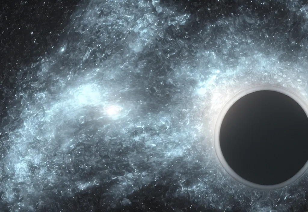 Image similar to Black Hole on the Edge of the Universe unreal engine