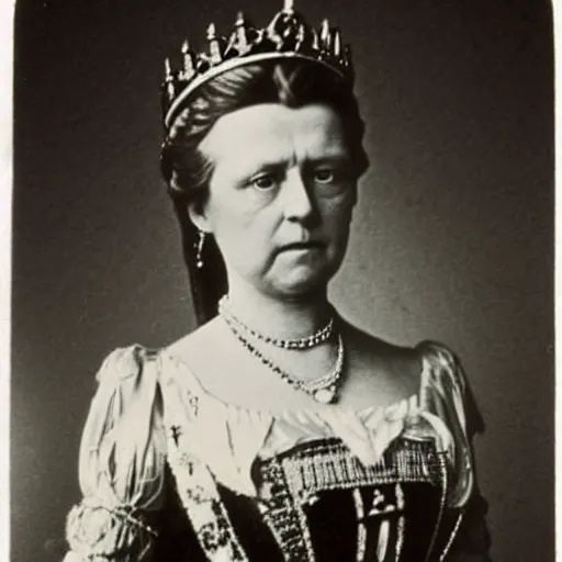 Image similar to photo of a 3 1 year old german queen, circa 1 8 6 5