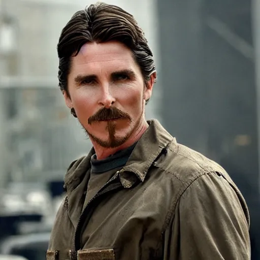 Image similar to christian bale as the jackal