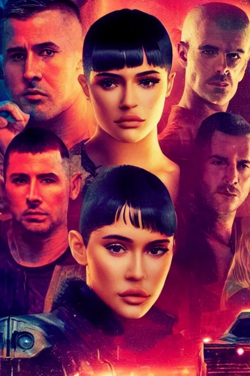 Image similar to Bladerunner 2049 still Kylie Jenner as Joi attractive HD still