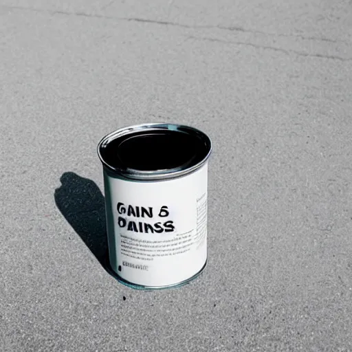 Image similar to can of paint, minimal, modern