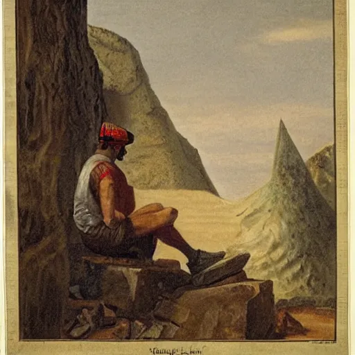 Image similar to lumberjack in an egyptian pit