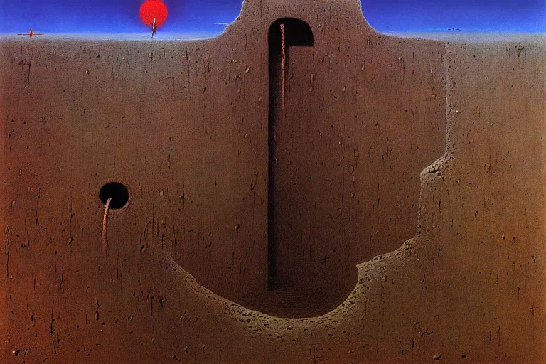 Image similar to hole in the ground by beksinski