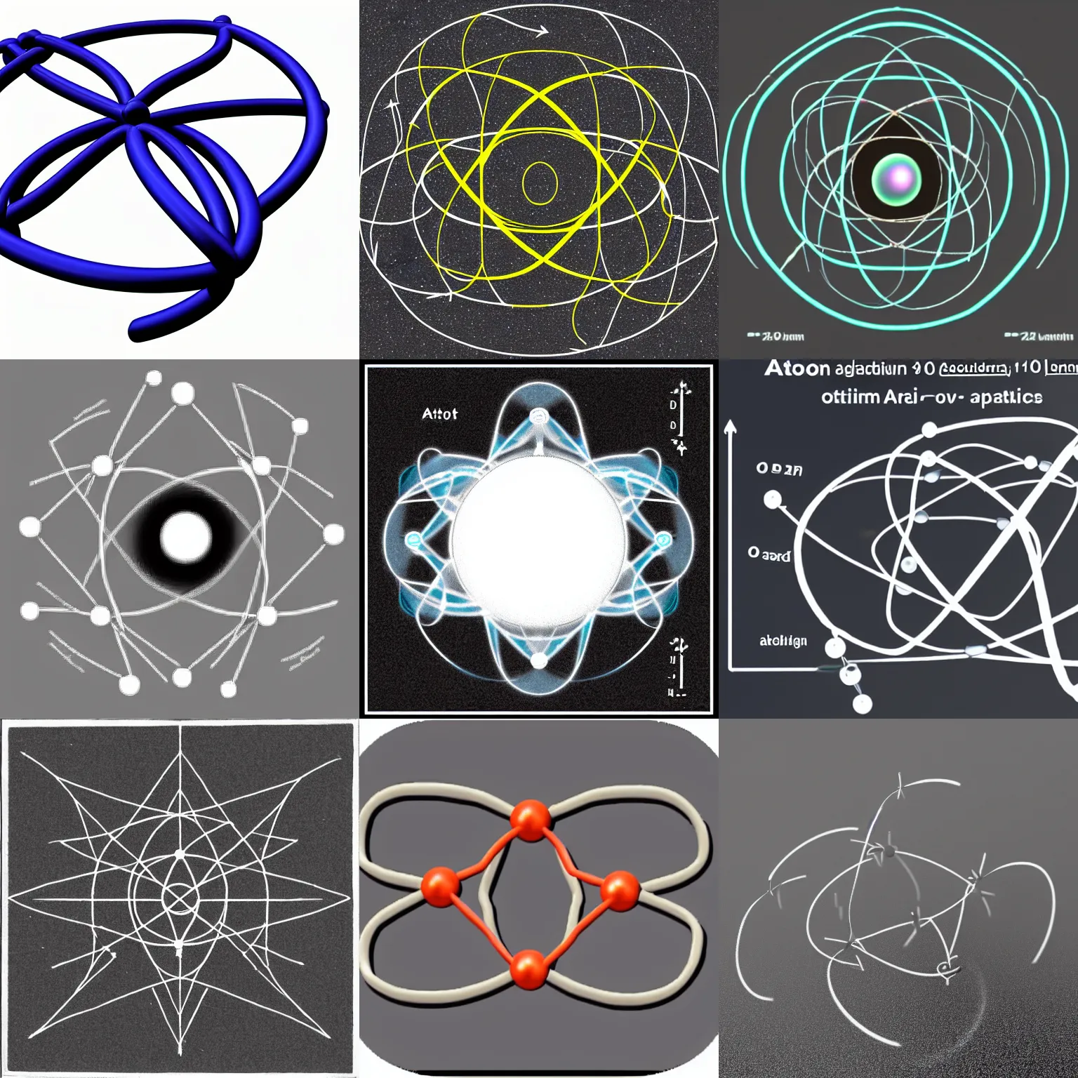 Prompt: atom orbital structure