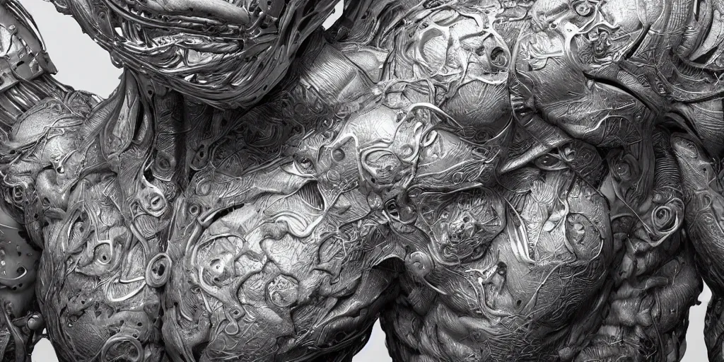 Prompt: hyper realistic photography of a stunningly beautiful cyborg male, elbow and chest, in the style of beth cavener, jin kagetsu, and wlop, highly detailed, intricate filigree, symmetry, masterpiece, award winning, sharp focus, concept art, highkey lighting, ambient lighting, octane render, 8 k, artstation