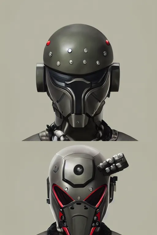 Image similar to robot ninja mask helmet metal gear solid training suit swat commando, aesthetic octane render, 8 k hd resolution, by ilya kuvshinov and cushart krentz and gilleard james, by carl warner and jim woodring, trending on artstation : 1. 5, sweet joy harmony color scheme