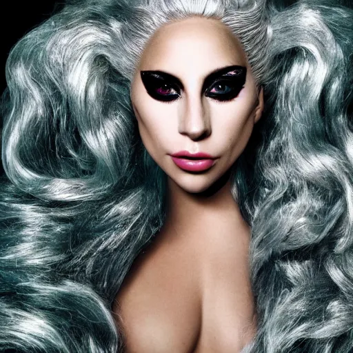 Image similar to portrait of lady gaga as an elf sorceress, ultra realistic, canon photography