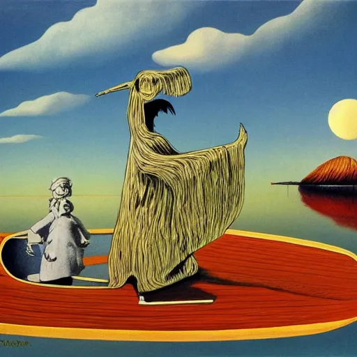 Prompt: moomintroll, dali painting, high quality, 4 k