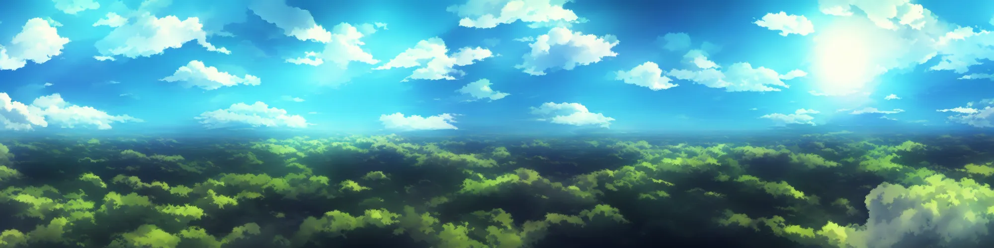 Image similar to panorama view of the sky. matte painting, anime, studio ghibli. professional digital painting, artstation, concept art, smooth, beautiful, cinematic