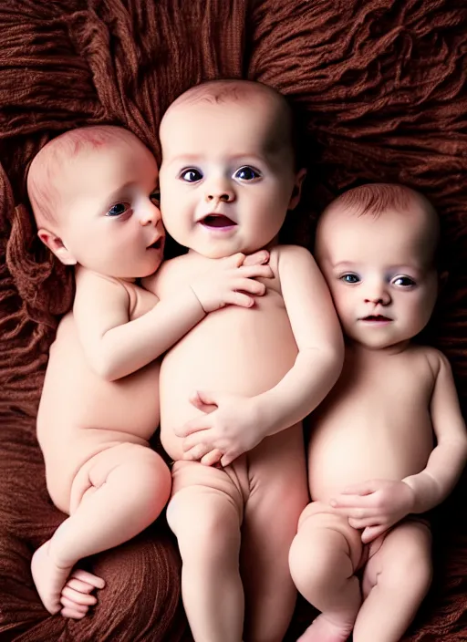 Image similar to three - headed baby