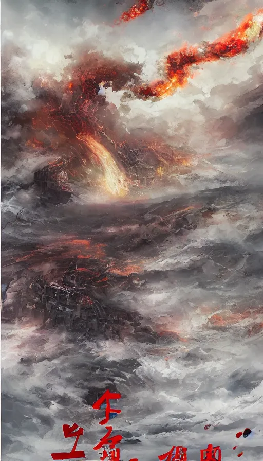 Image similar to the end of the world, by qian xuan