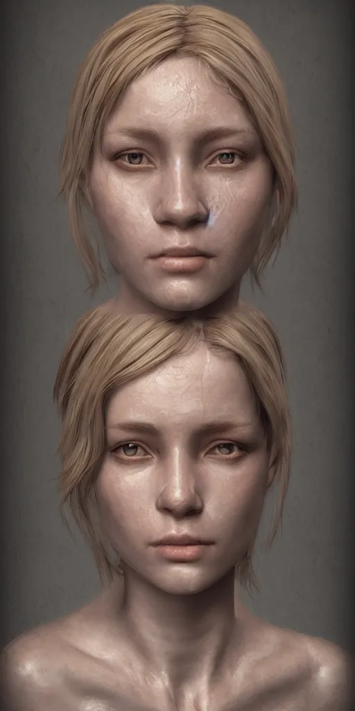 Image similar to hyperrealist female communicant by mike franchina, fantasy art, photo realistic, dynamic lighting, artstation, poster, volumetric lighting, very detailed faces, award winning, full face, symmetry