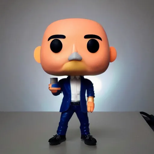 Image similar to “ very very intricate photorealistic photo of a jeff bezos funko pop, detailed studio lighting, award - winning crisp details ”