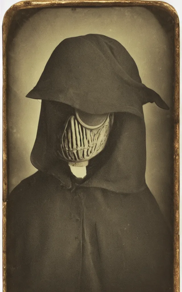 Prompt: portrait of a creepy victorian plague doctor, daguerreotype, studio lighting, hyperrealistic, ultra detailed