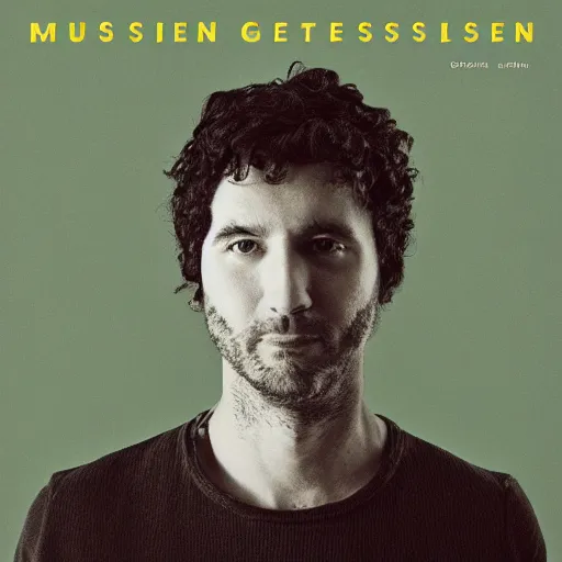 Prompt: album cover art for a musician named geistern