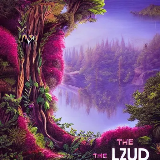 Image similar to the future in harmony with nature. Beautiful detailed poster by Lurid. (2022)