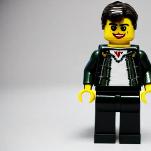 Prompt: tom cruise as a lego figurine