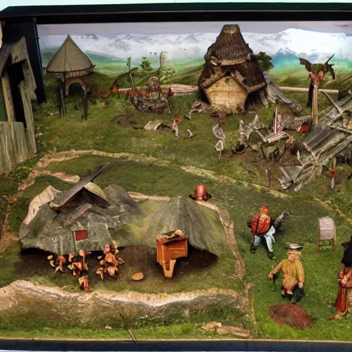 Image similar to diorama From the villages of the Norse