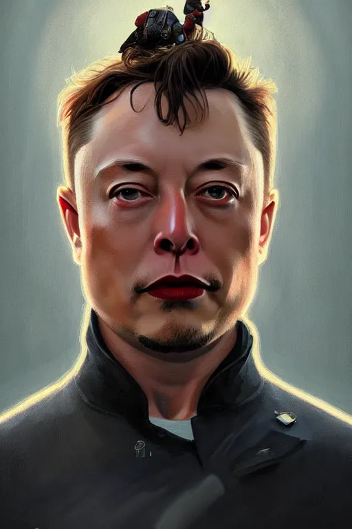 Prompt: male cottagecore elon musk portrait, intricate, swagger, highly detailed, digital painting, artstation, concept art, smooth, sharp, focus, illustration, art by artgerm and greg rutkowski and alphonse mucha