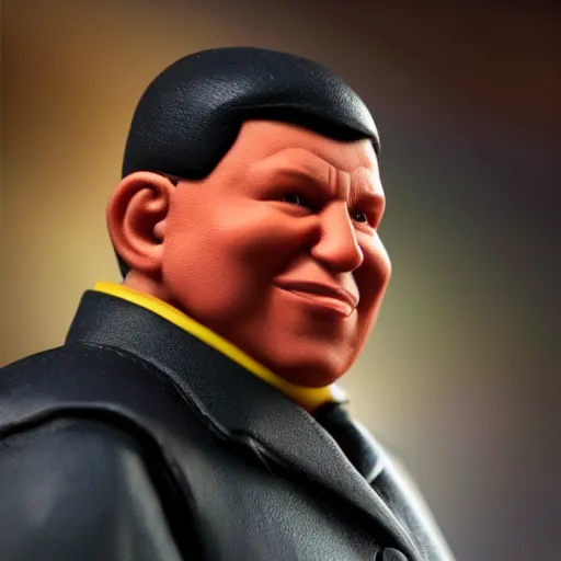 Image similar to hugo chavez action figure. realistic. photo. photorealistic. detailed. high quality. high resolution. lossless quality. lossless. 8 k. hdr. 4 k. 8 k resolution. 1 6 k resolution